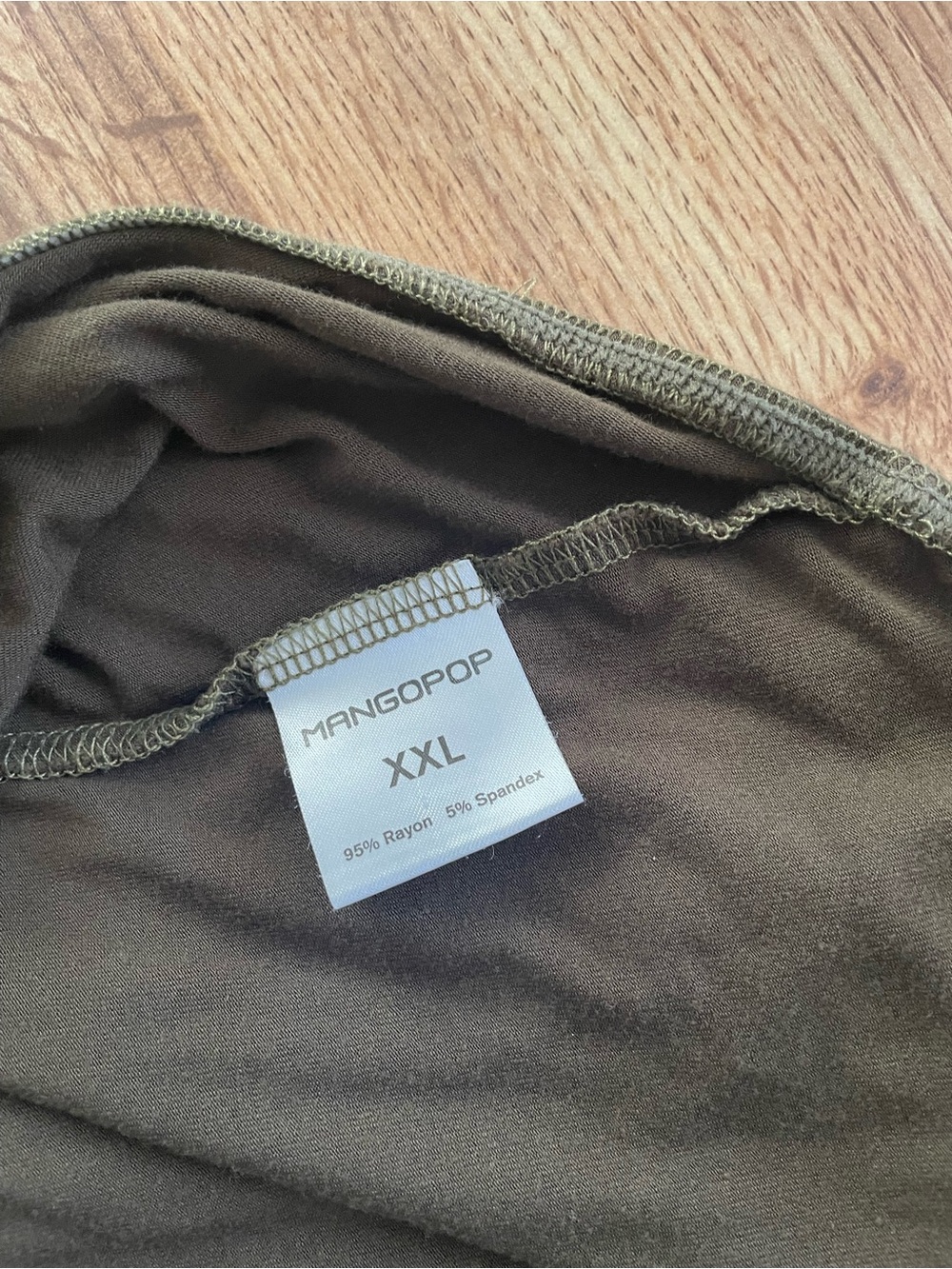 Mango Olive Green Turtleneck Long-Sleeve Bodysuit - Picture 3 of 3